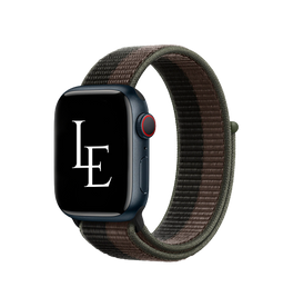 Apple Watch 38mm | Apple Watch (38/40/SE/41mm) - L'Empiri™ Sport+ Nylon Velcro Rem - Sort/Brun - DELUXECOVERS.DK