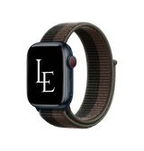 Apple Watch 42mm | Apple Watch (42/44/SE/45/46/49mm) - L'Empiri™ Sport+ Nylon Velcro Rem - Sort/Brun - DELUXECOVERS.DK