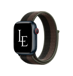 Apple Watch 42mm | Apple Watch (42/44/SE/45mm & Ultra) - L'Empiri™ Sport+ Nylon Velcro Rem - Sort/Brun - DELUXECOVERS.DK