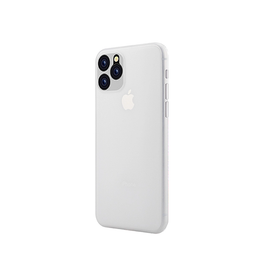 iPhone 11 Pro Max | iPhone 11 Pro Max - Ultratynd Matte Series Cover V.2.0 - Hvid/Klar - DELUXECOVERS.DK