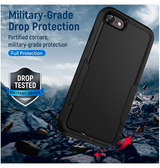 iPhone 7 / 8 / SE (2020/2022) | iPhone 7/8/SE(2020/2022) - PIONEER™ Armor Cover - Sort - DELUXECOVERS.DK