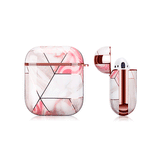 Airpods 1/2 | AirPods 1/2 | UNIQ™ Marmor Beskyttelse Cover - Rose Pearl - DELUXECOVERS.DK