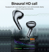 In-ear Headset | Lenovo® | LP40 trådløse In-Ear Høretelefoner - BT 5.0 - Sort - DELUXECOVERS.DK