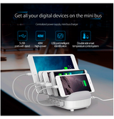 USB Ladestation | ORICO™ | MINIBUS USB Ladestation til 5 Enheder 40W - Sort - DELUXECOVERS.DK