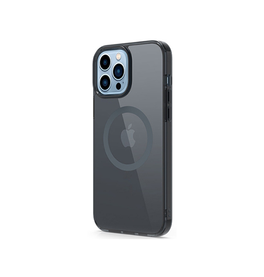 iPhone 13 Pro Max | iPhone 13 Pro Max - CRYSTAL™ Silikone Cover M. MagSafe - Sort - DELUXECOVERS.DK