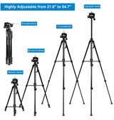 Mobil Tripod | Tripod til Mobil / Kamera | Aluminium Stativ - PULUZ™ - DELUXECOVERS.DK