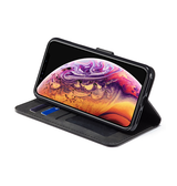 iPhone XR | iPhone XR - LC.IMEEKE™ Læder Cover M. Kortholder - Sort - DELUXECOVERS.DK