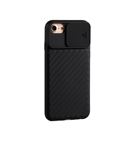iPhone 7 / 8 / SE (2020/2022) | iPhone 7/8/SE(2020/2022) - Valence™ Cam-Slide Håndværker Cover - Sort - DELUXECOVERS.DK