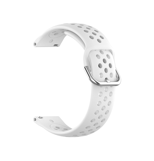 Samsung Galaxy Watch 4 | Samsung Galaxy Watch 4 - 4Run™ Silikone Løbe Sportsrem - Hvid - DELUXECOVERS.DK