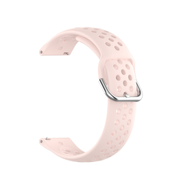 Samsung Galaxy Watch 5 | Samsung Galaxy Watch 5 -  4Run™ Silikone Løbe Sportsrem - Pink - DELUXECOVERS.DK