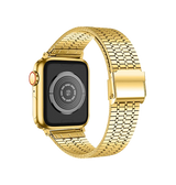 Apple Watch 42mm | Apple Watch (42/44/SE/45/46/49mm) - L'Empiri™ Marbella Rustfrit Stål Rem - Guld - DELUXECOVERS.DK