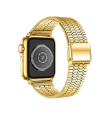 Apple Watch 42mm | Apple Watch (42/44/SE/45mm & Ultra) - L'Empiri™ Marbella Rustfrit Stål Rem - Guld - DELUXECOVERS.DK
