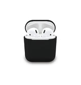 Airpods 1/2 | AirPods (1/2) | DeLX Premium Silikone Cover - Sort - DELUXECOVERS.DK