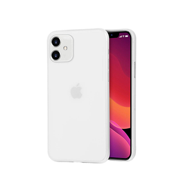 iPhone 11 | iPhone 11 - Ultratynd Matte Series Cover V.2.0 - Hvid/Klar - DELUXECOVERS.DK