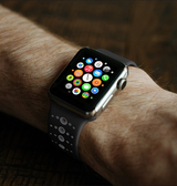 Apple Watch 42mm | Apple Watch (42/44/SE/45mm & Ultra) - L'Empiri™ Silikone Sportsrem - Sort/Grå - DELUXECOVERS.DK