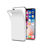 iPhone XS Max | iPhone XS Max - PRO+ Design Mat Slim Silikone Cover - Hvid/Gennemsigtig - DELUXECOVERS.DK