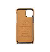 iPhone 11 | iPhone 11 - NX Design™ Læder Cover M. Kortholder - Lysebrun - DELUXECOVERS.DK