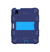 iPad Mini 6 | iPad Mini 6/7 (2021/2024) - Deluxe™ Robust Stødsikkert TPU Cover m. Kickstand - Blå/Navy - DELUXECOVERS.DK