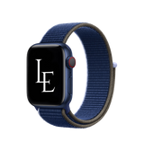 Apple Watch 42mm | Apple Watch (42/44/SE/45/46/49mm) - L'Empiri™ Sport+ Nylon Velcro Rem - Navy - DELUXECOVERS.DK