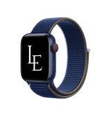 Apple Watch 42mm | Apple Watch (42/44/SE/45mm & Ultra) - L'Empiri™ Sport+ Nylon Velcro Rem - Navy - DELUXECOVERS.DK