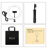 Ringlight | DELUXE™ - Pro BIG Ringlys Stander Stativ M. USB - Sort - DELUXECOVERS.DK
