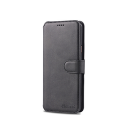 Samsung Galaxy S9 | Samsung Galaxy S9 - AZNS™ Diary Læder Etui / Taske M. Pung - Sort - DELUXECOVERS.DK