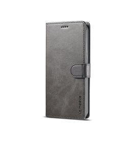 iPhone 14 Pro Max | iPhone 14 Pro Max- LC.IMEEKE™ Læder Cover M. Kortholder - Grå - DELUXECOVERS.DK