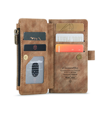 iPhone 11 Pro Max | iPhone 11 Pro Max - CaseMe™ Multifunktionel Læder Etui / Pung - Brun - DELUXECOVERS.DK
