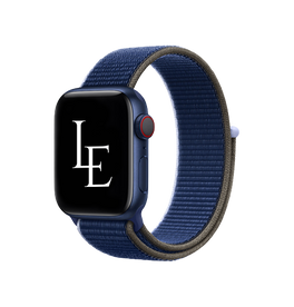 Apple Watch 38mm | Apple Watch (38/40/SE/41/42mm) - L'Empiri™ Sport+ Nylon Velcro Rem - Navy - DELUXECOVERS.DK