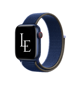 Apple Watch 38mm | Apple Watch (38/40/SE/41mm) - L'Empiri™ Sport+ Nylon Velcro Rem - Navy - DELUXECOVERS.DK