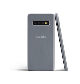 Samsung Galaxy S10e | Samsung Galaxy S10e - Ultratynd Matte Series Cover V.2.0 - Hvid/Klar - DELUXECOVERS.DK