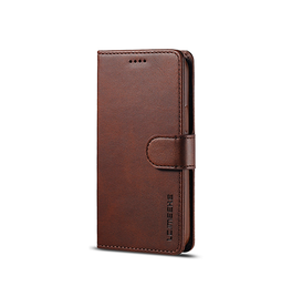 iPhone 13 | iPhone 13 - LC.IMEEKE™ Læder Cover M. Kortholder - Brun - DELUXECOVERS.DK