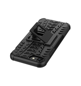 iPhone 7 / 8 / SE (2020/2022) | iPhone 7/8/SE(2020/2022) - GRIP™ Dæk Armor Cover m. Kickstand - Sort - DELUXECOVERS.DK