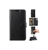 Huawei P20 Pro | Huawei P20 Pro - Retro Diary Læder Cover Etui M. Pung - Sort - DELUXECOVERS.DK