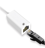 Adapter | Lightning til Ethernet/LAN Adapter til iPhone / iPad - Hvid - DELUXECOVERS.DK