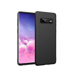 Samsung Galaxy S10+ | Samsung Galaxy S10+ (Plus) - Novo Frosted Matte Slim Silikone Cover - Sort - DELUXECOVERS.DK
