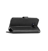 Samsung Galaxy S8 | Samsung Galaxy S8 - Vintage 2-In-1 Læder Etui M. Aftageligt Cover - Sort/Grå - DELUXECOVERS.DK