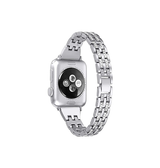 Apple Watch 38mm | Apple Watch (38/40/SE/41/42mm) - Koh-i-Noor Dame Urlænke - Sølv - DELUXECOVERS.DK