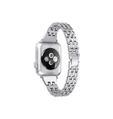 Apple Watch 38mm | Apple Watch (38/40/SE/41mm) - Koh-i-Noor Dame Urlænke - Sølv - DELUXECOVERS.DK