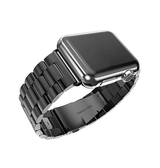 Apple Watch 42mm | Apple Watch (42/44/SE/45mm & Ultra) -  CNC Pro Rustfrit Stål Rem - Sort - DELUXECOVERS.DK