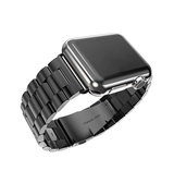 Apple Watch 42mm | Apple Watch (42/44/SE/45/46/49mm) -  CNC Pro Rustfrit Stål Rem - Sort - DELUXECOVERS.DK