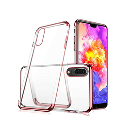 Huawei P20 | Huawei P20 - Valkyrie Silikone Hybrid Cover - Rose Guld - DELUXECOVERS.DK