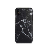 iPhone XS Max | iPhone XS Max - SPARKLE Laurent Marble Cover - Sort - DELUXECOVERS.DK