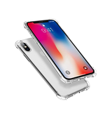 iPhone X / XS | iPhone X/Xs - Silent Stødsikker Silikone Cover - Gennemsigtig - DELUXECOVERS.DK