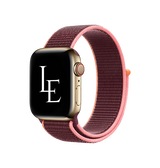 Apple Watch 38mm | Apple Watch (38/40/SE/41/42mm) - L'Empiri™ Sport+ Nylon Velcro Rem - Blomme - DELUXECOVERS.DK