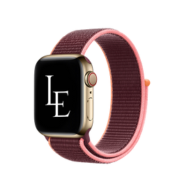 Apple Watch 38mm | Apple Watch (38/40/SE/41/42mm) - L'Empiri™ Sport+ Nylon Velcro Rem - Blomme - DELUXECOVERS.DK