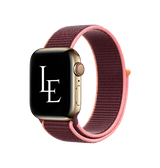 Apple Watch 42mm | Apple Watch (42/44/SE/45mm & Ultra) - L'Empiri™ Sport+ Nylon Velcro Rem - Blomme - DELUXECOVERS.DK