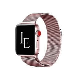 Apple Watch 42mm | Apple Watch (42/44/SE/45mm & Ultra) - L'Empiri™ Milanese Loop - Rosa - DELUXECOVERS.DK