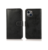 iPhone 13 | iPhone 13 - Vintage 2-In-1 Læder Etui M. Aftageligt Cover - Sort/Grå - DELUXECOVERS.DK