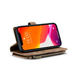 iPhone 11 Pro | iPhone 11 Pro - CaseMe™ Multifunktionel Læder Etui / Pung - Brun - DELUXECOVERS.DK